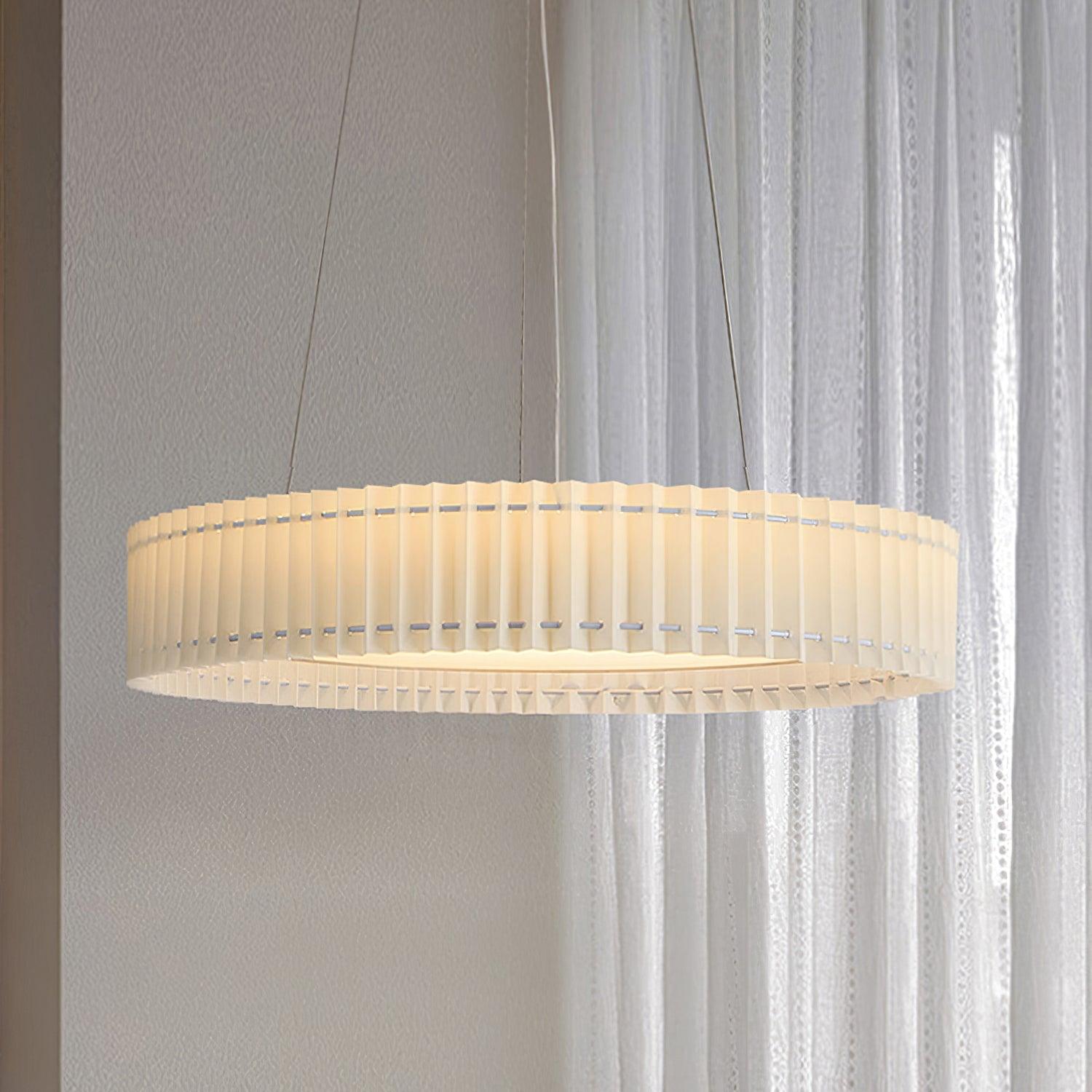Round Pleated Pendant Lamp - Lamp Outdoor