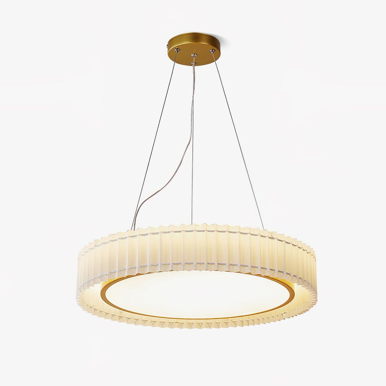 Round Pleated Pendant Lamp - Lamp Outdoor