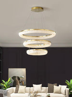Round Ring Crystal Chandeliers - Lamp Outdoor