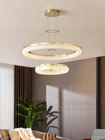 Round Ring Crystal Chandeliers - Lamp Outdoor