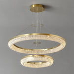 Round Ring Crystal Chandeliers - Lamp Outdoor