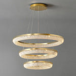 Round Ring Crystal Chandeliers - Lamp Outdoor