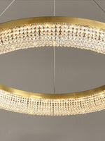 Round Ring Crystal Chandeliers - Lamp Outdoor