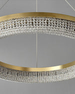 Round Ring Crystal Chandeliers - Lamp Outdoor