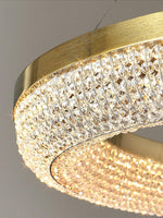 Round Ring Crystal Chandeliers - Lamp Outdoor