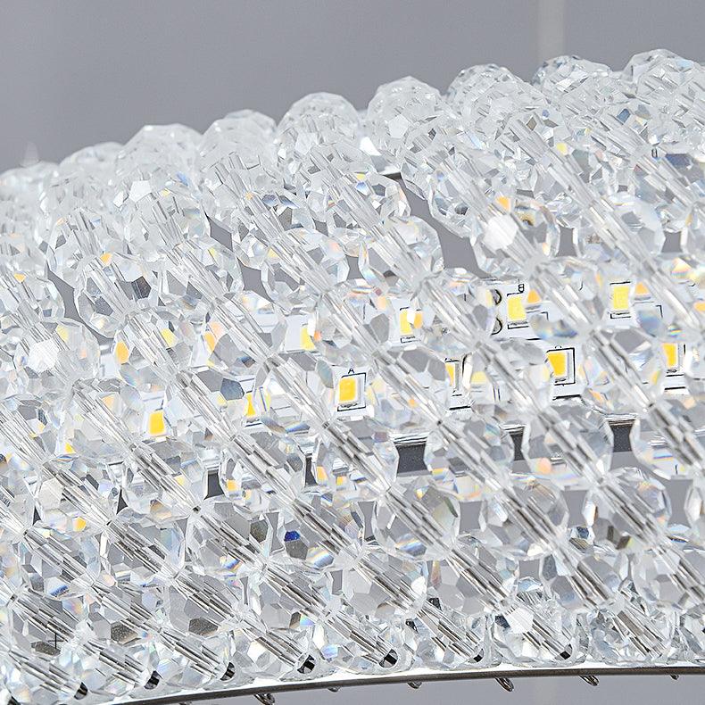 Round Ring Crystal Chandeliers - Lamp Outdoor