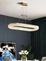 Round Ring Crystal Chandeliers - Lamp Outdoor