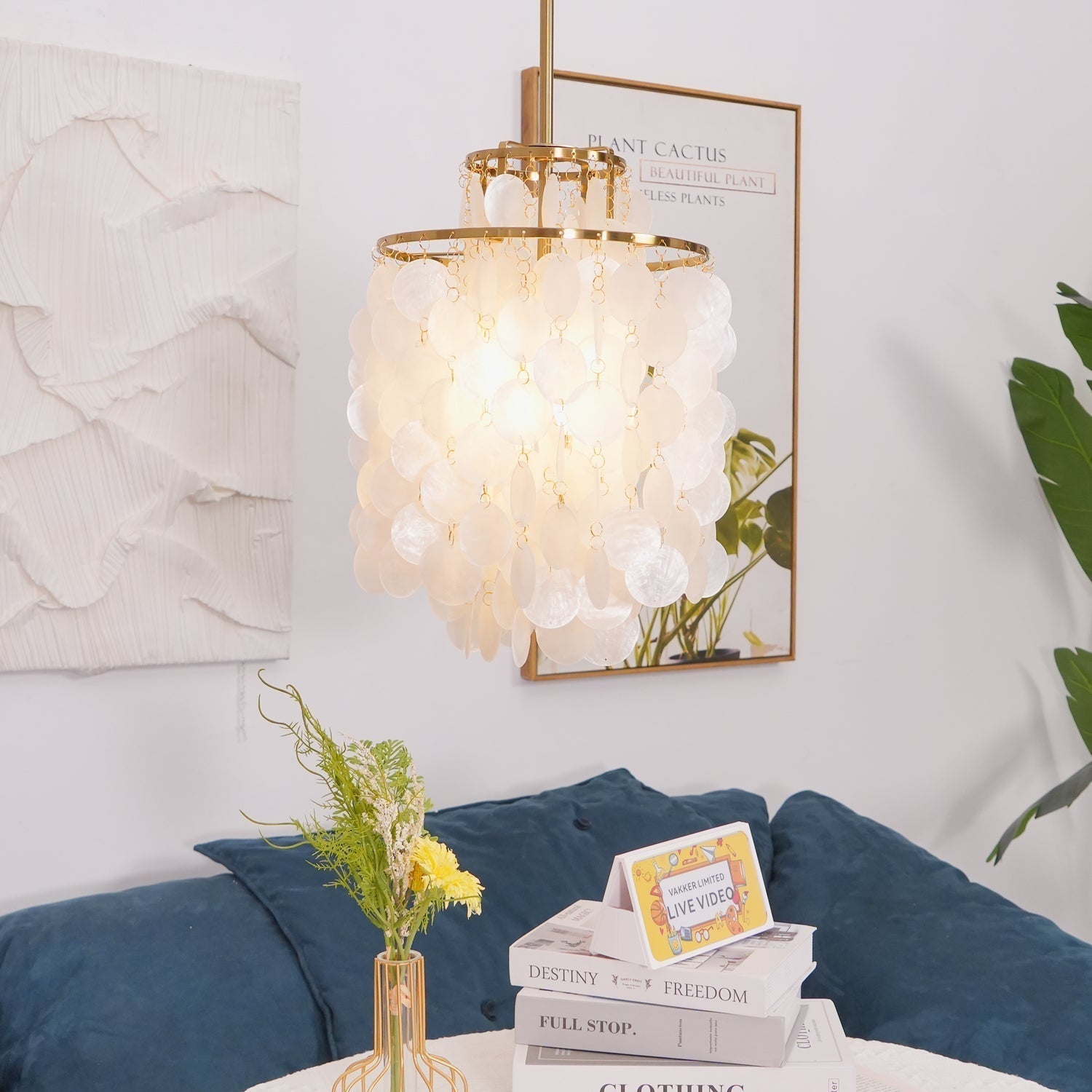 Round Shell Chandelier - Lamp Outdoor