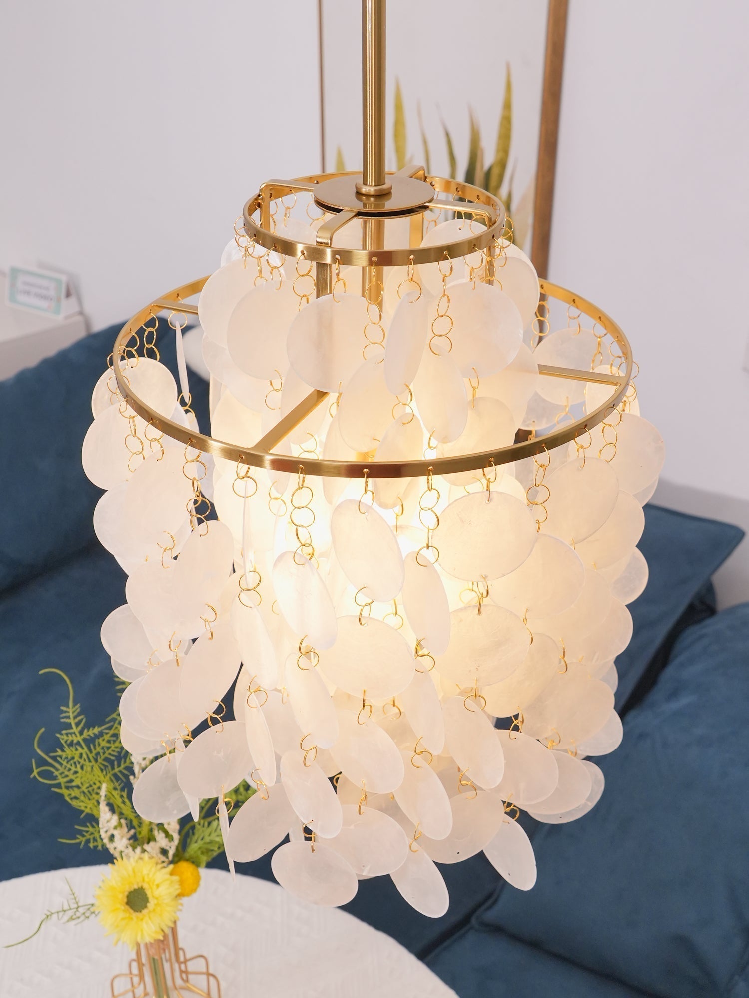 Round Shell Chandelier - Lamp Outdoor
