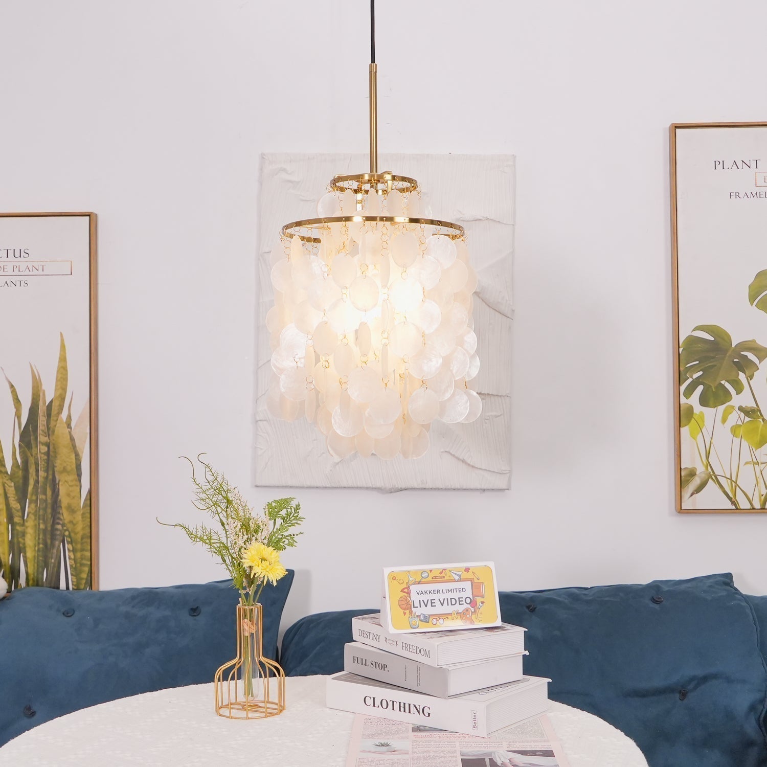 Round Shell Chandelier - Lamp Outdoor
