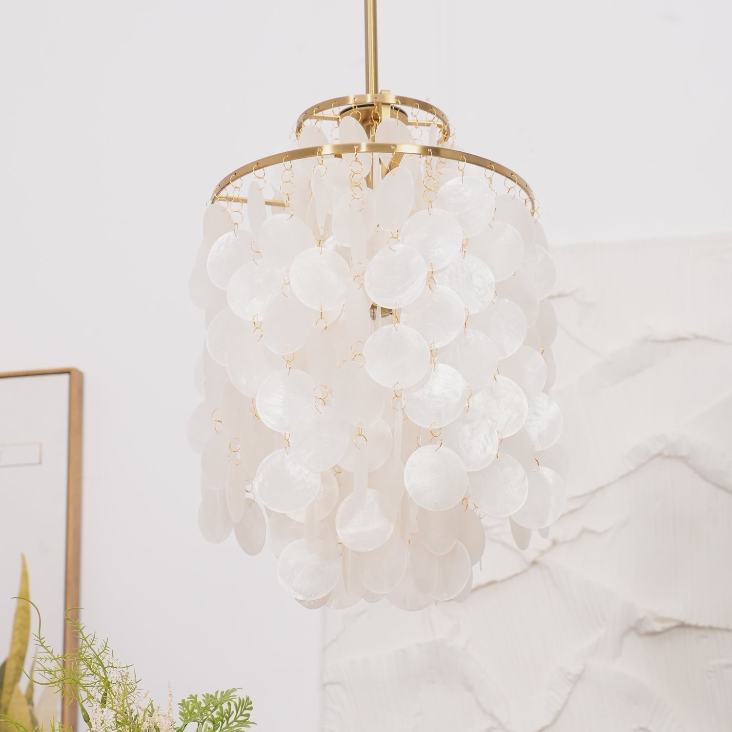 Round Shell Chandelier - Lamp Outdoor