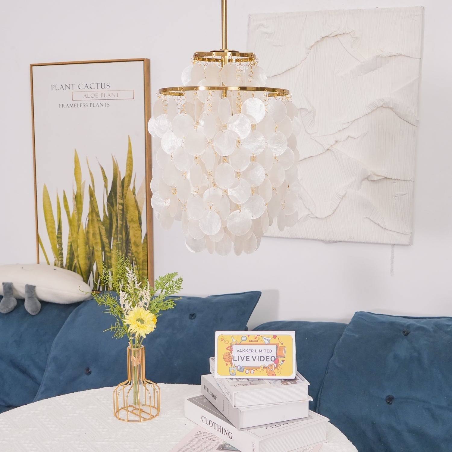 Round Shell Chandelier - Lamp Outdoor