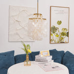 Round Shell Chandelier - Lamp Outdoor