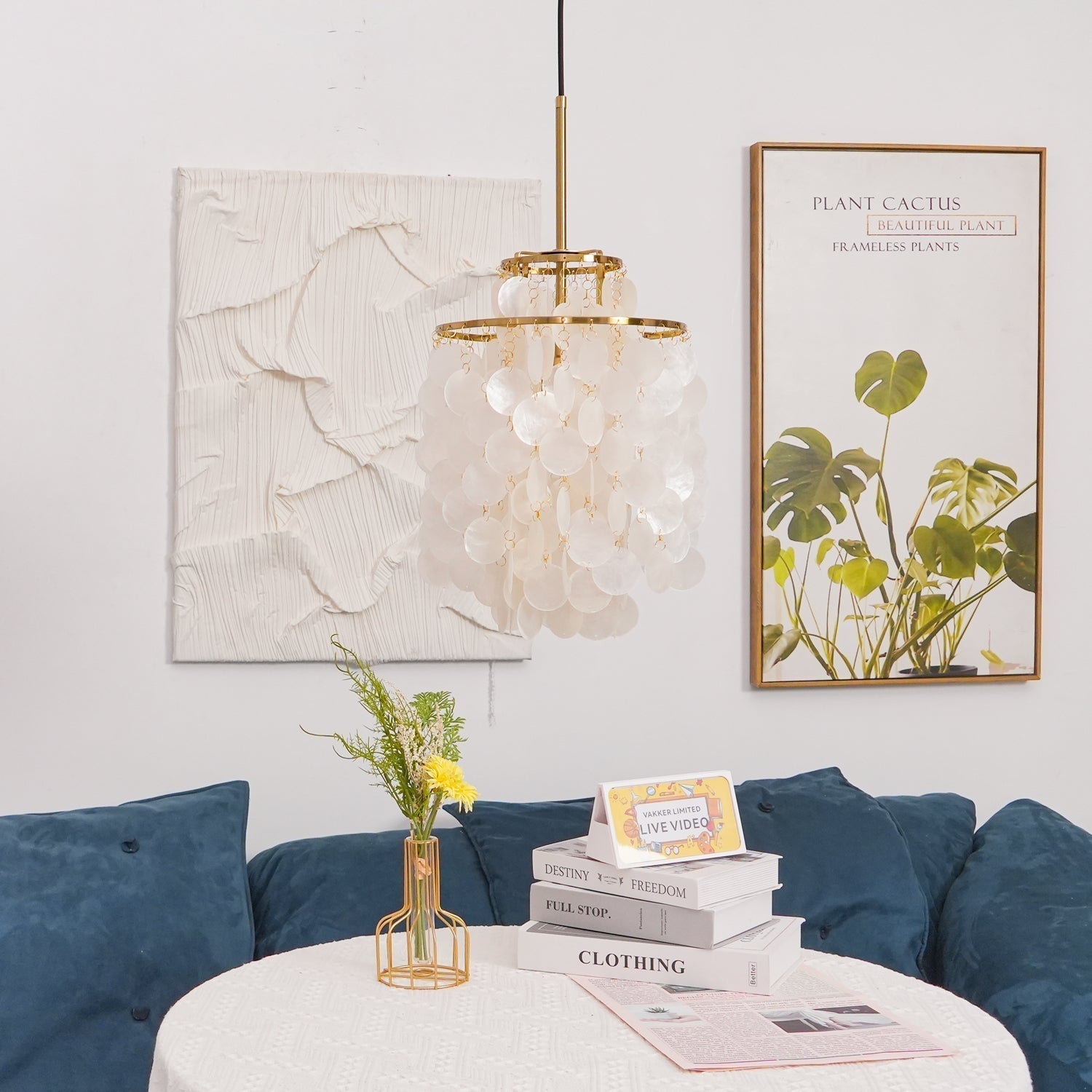 Round Shell Chandelier - Lamp Outdoor