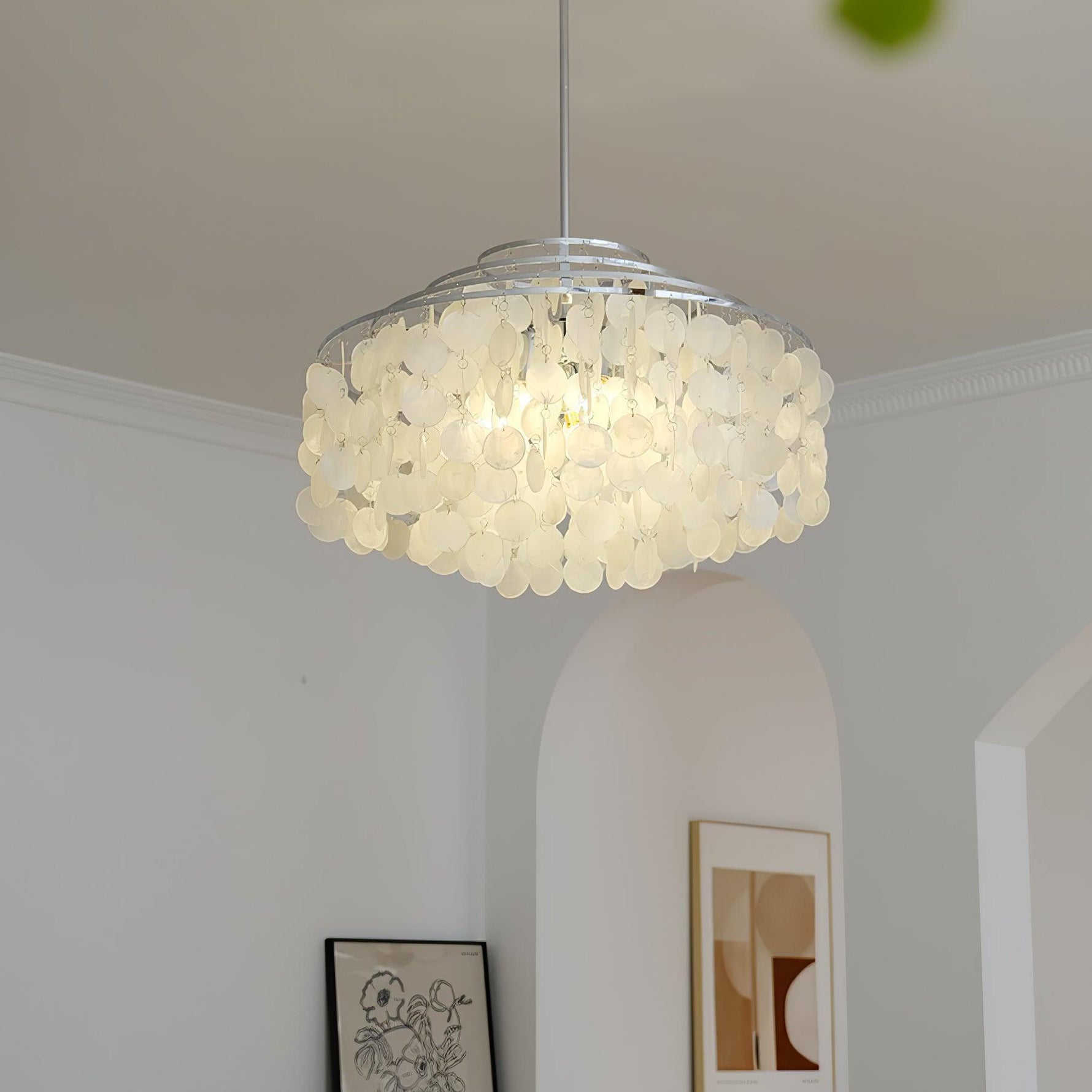 Round Shell Chandelier B - Lamp Outdoor