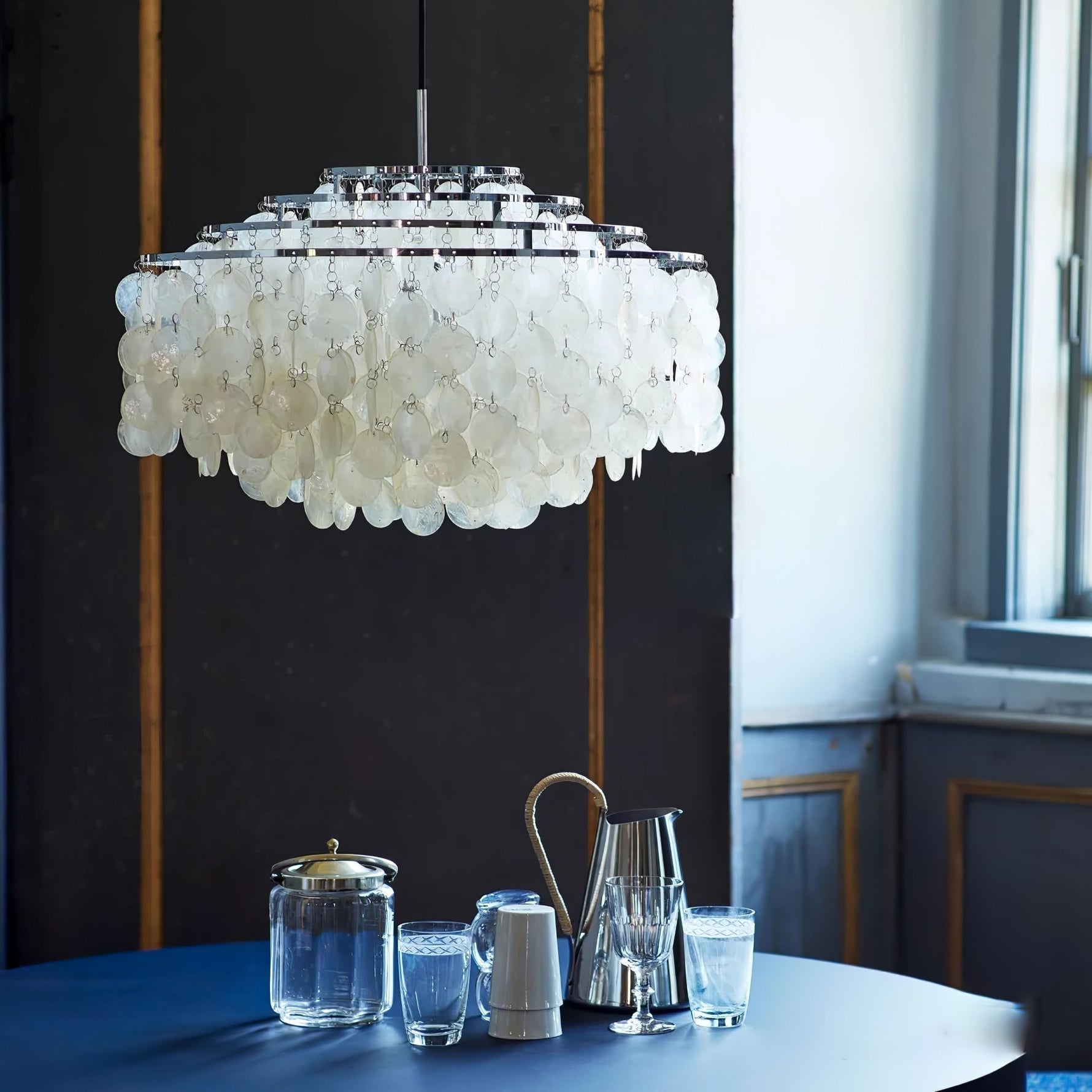 Round Shell Chandelier - Lamp Outdoor