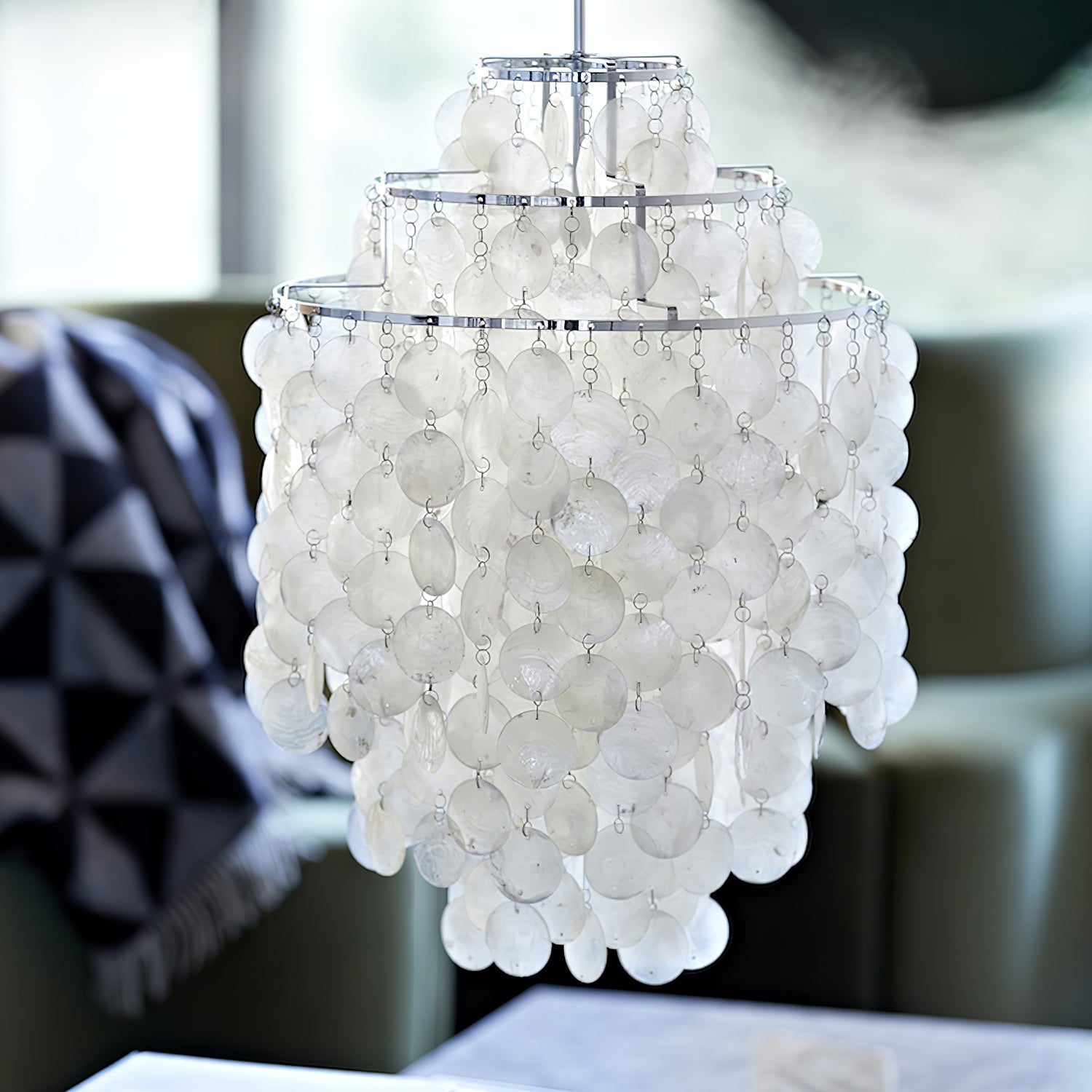 Round Shell Chandelier - Lamp Outdoor