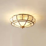 Round Textured Glass Ceiling Light - Lamp Outdoor