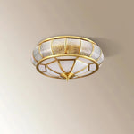 Round Textured Glass Ceiling Light - Lamp Outdoor