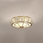 Round Textured Glass Ceiling Light - Lamp Outdoor