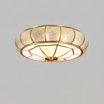 Round Textured Glass Ceiling Light - Lamp Outdoor
