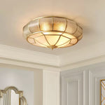 Round Textured Glass Ceiling Light - Lamp Outdoor