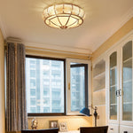 Round Textured Glass Ceiling Light - Lamp Outdoor