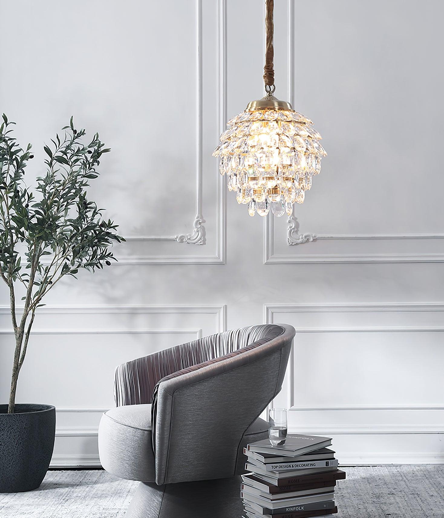Roxanne Crystal Pendant Light - Lamp Outdoor