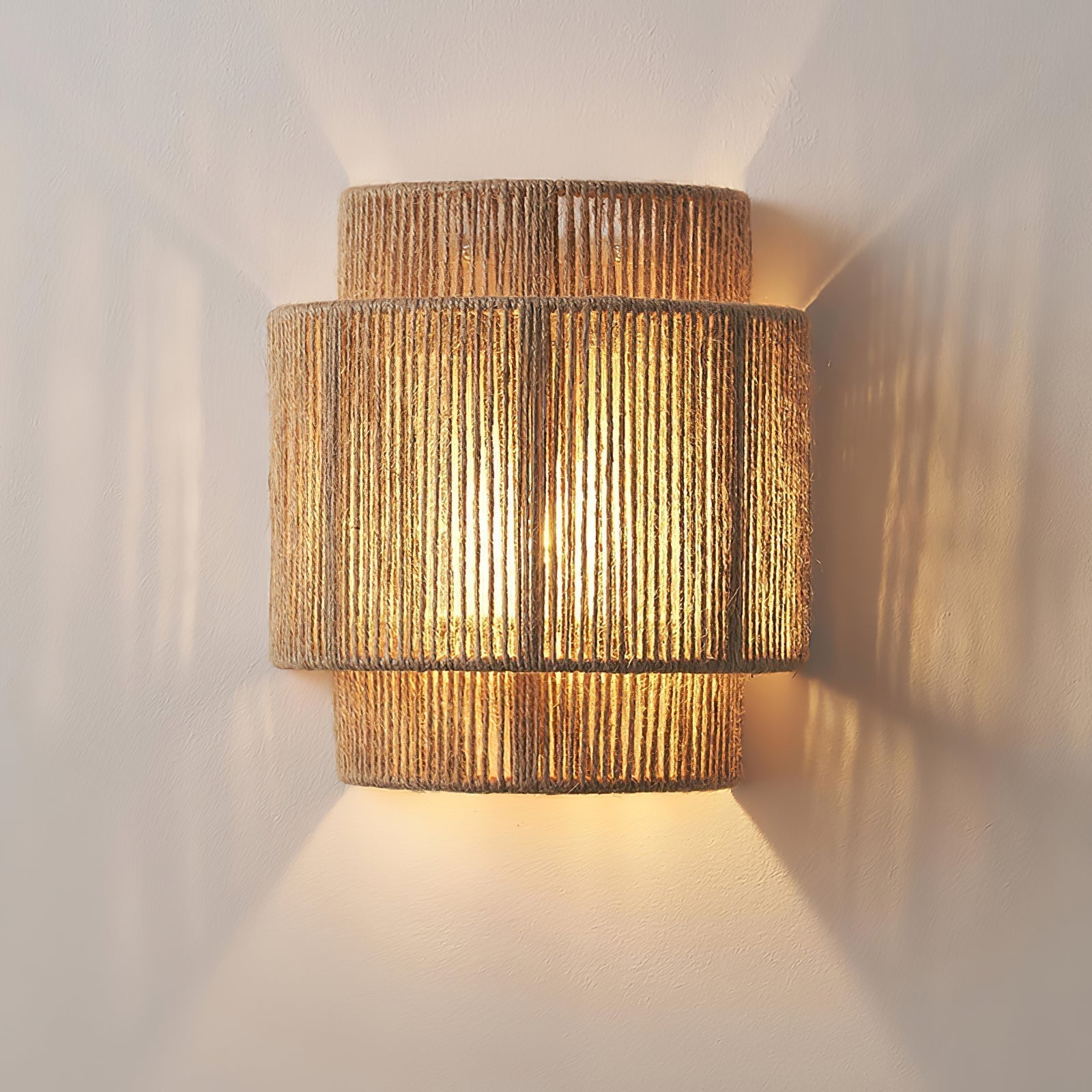 Rustic Weave Wall Lamp - Lamp Outdoor