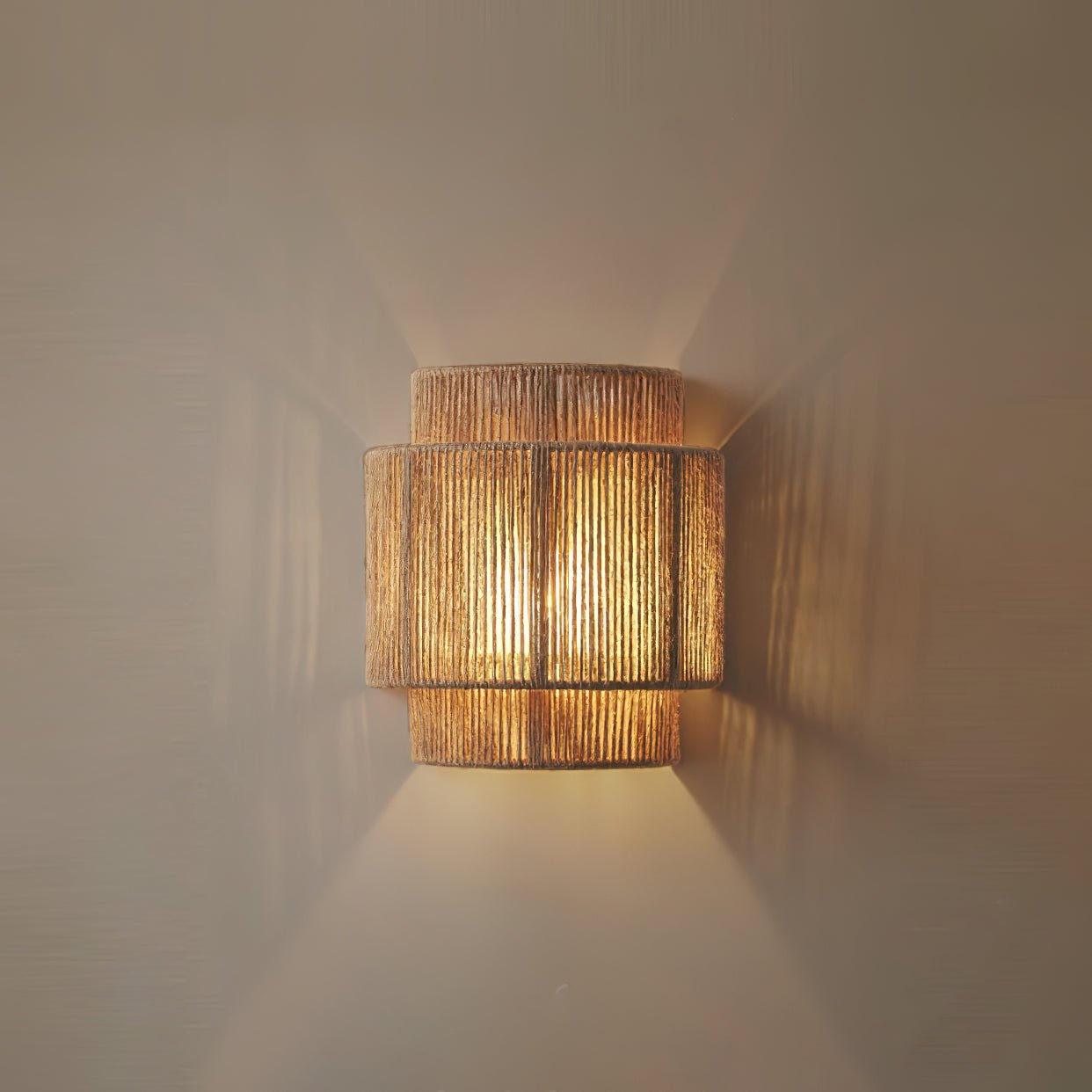 Rustic Weave Wall Lamp - Lamp Outdoor