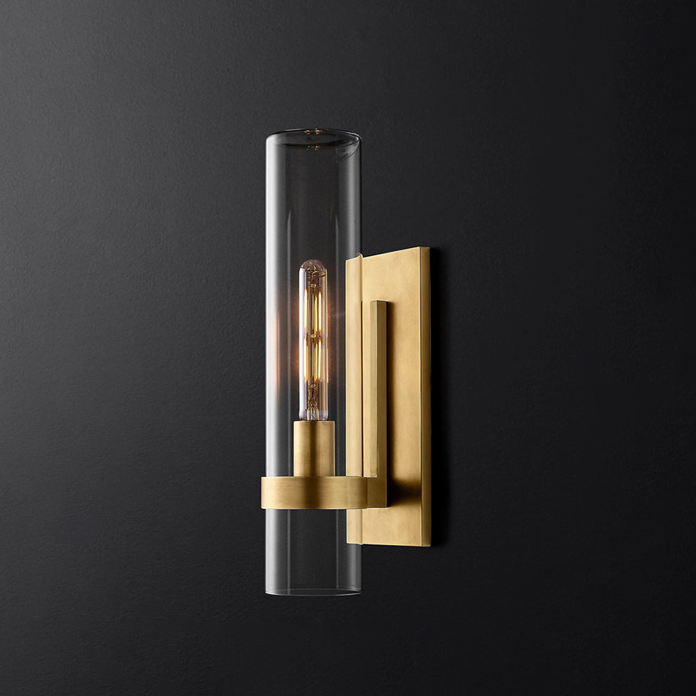 Enya Glass Cylinder Modern Wall Light - Lamp Outdoor