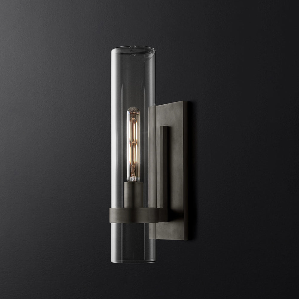 Enya Glass Cylinder Modern Wall Light - Lamp Outdoor