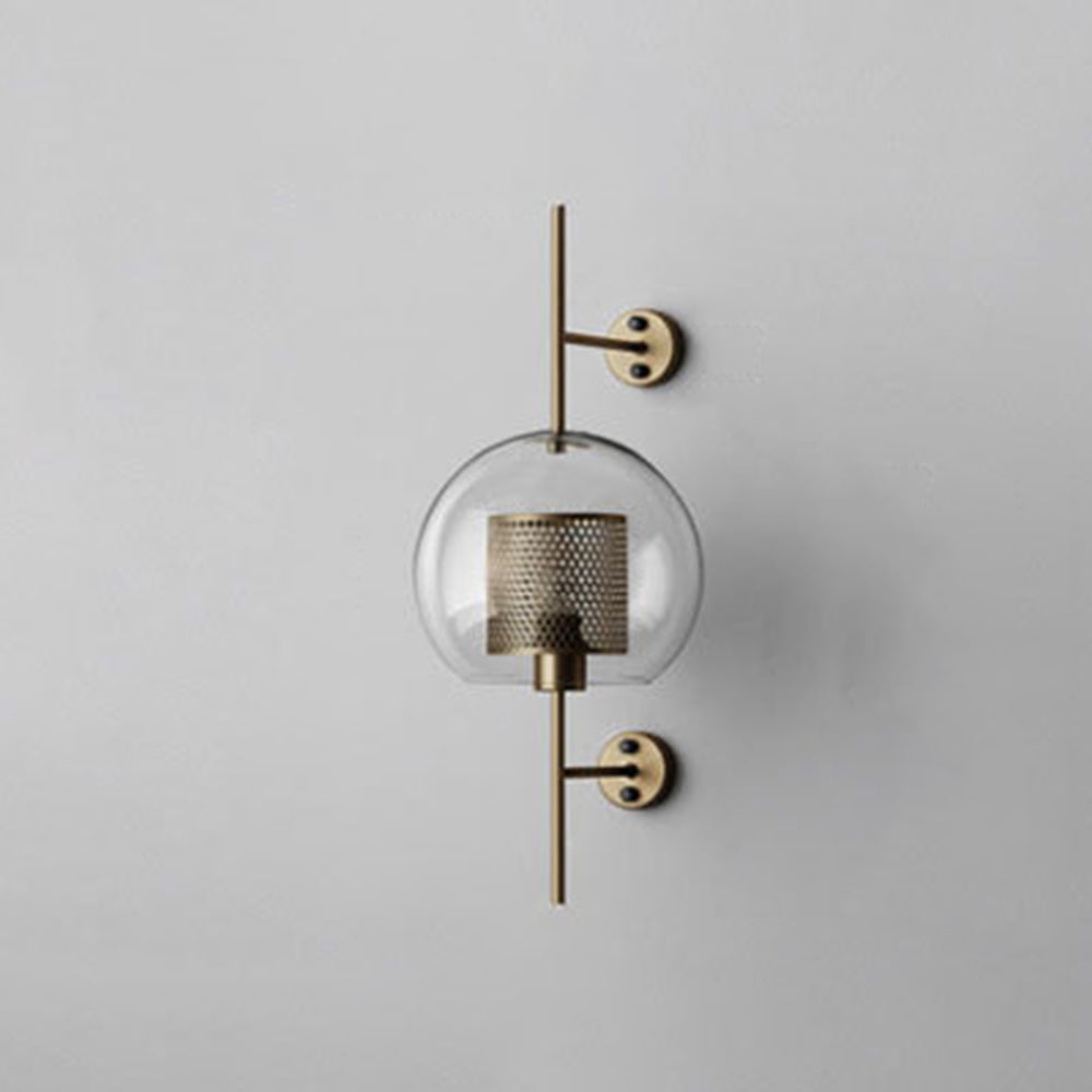 Kiri Industrial Classy Global Clear Glass Wall Lamp - Lamp Outdoor