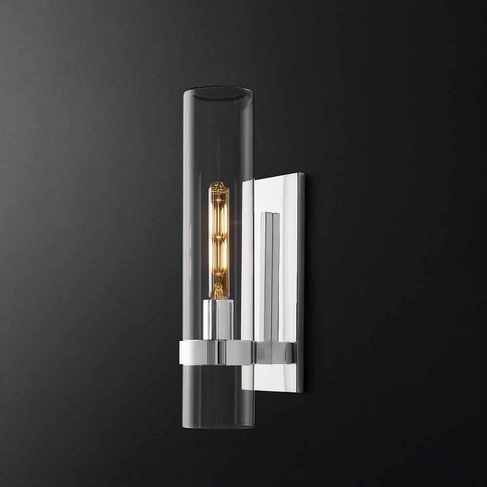 Enya Glass Cylinder Modern Wall Light - Lamp Outdoor