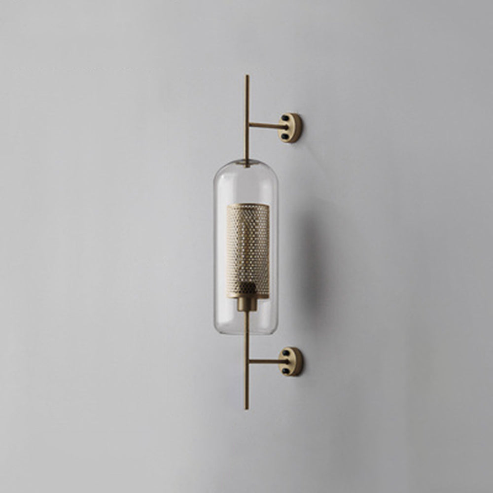 Kiri Industrial Classy Global Clear Glass Wall Lamp - Lamp Outdoor