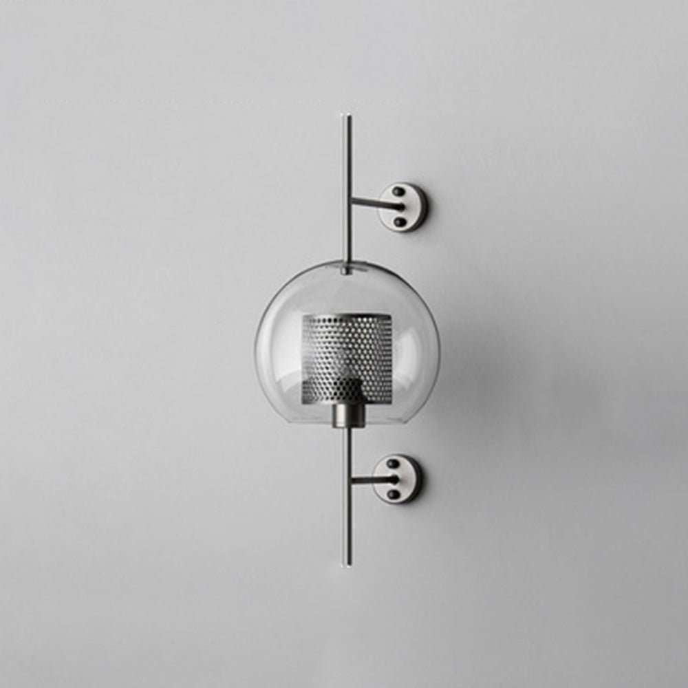 Kiri Industrial Classy Global Clear Glass Wall Lamp - Lamp Outdoor