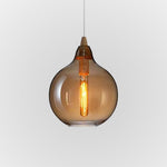 June Amber Glass Pendant Light - Lamp Outdoor