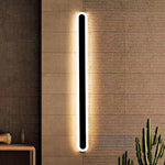 Arisha Minimalist Metal Linear Oval Outdoor Wall Lamp - Lamp Outdoor