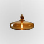 June Amber Glass Pendant Light - Lamp Outdoor