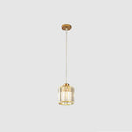Vina Modern Cluster Cylinder Glass Pendant Light, Black/Gold - Lamp Outdoor