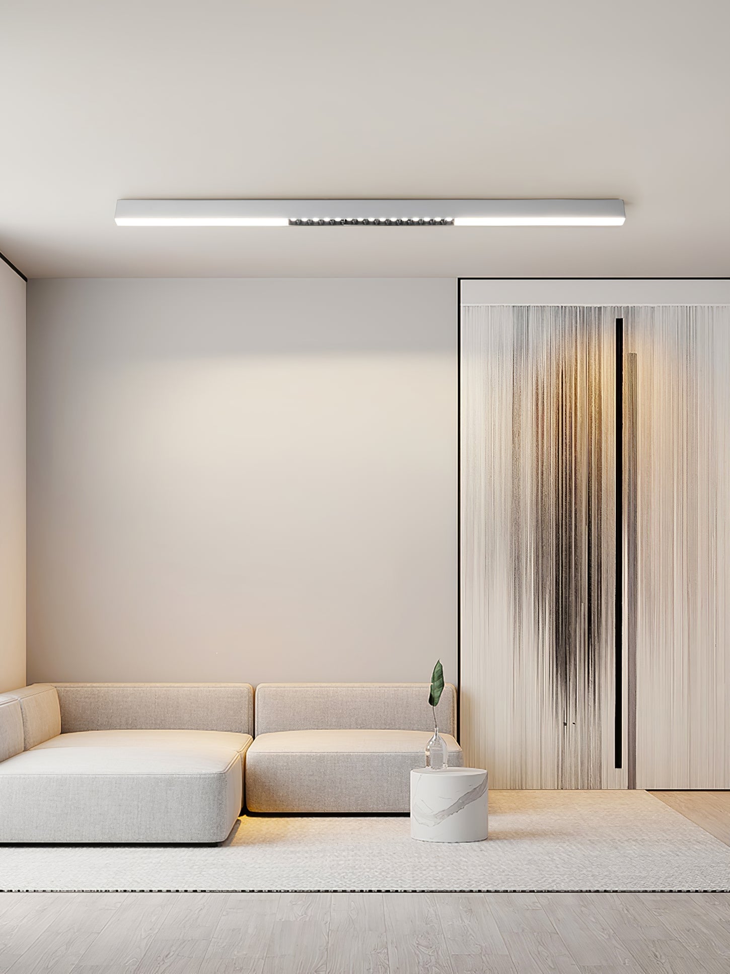 Line Modern Aluminum Floating Light - Lamp Outdoor