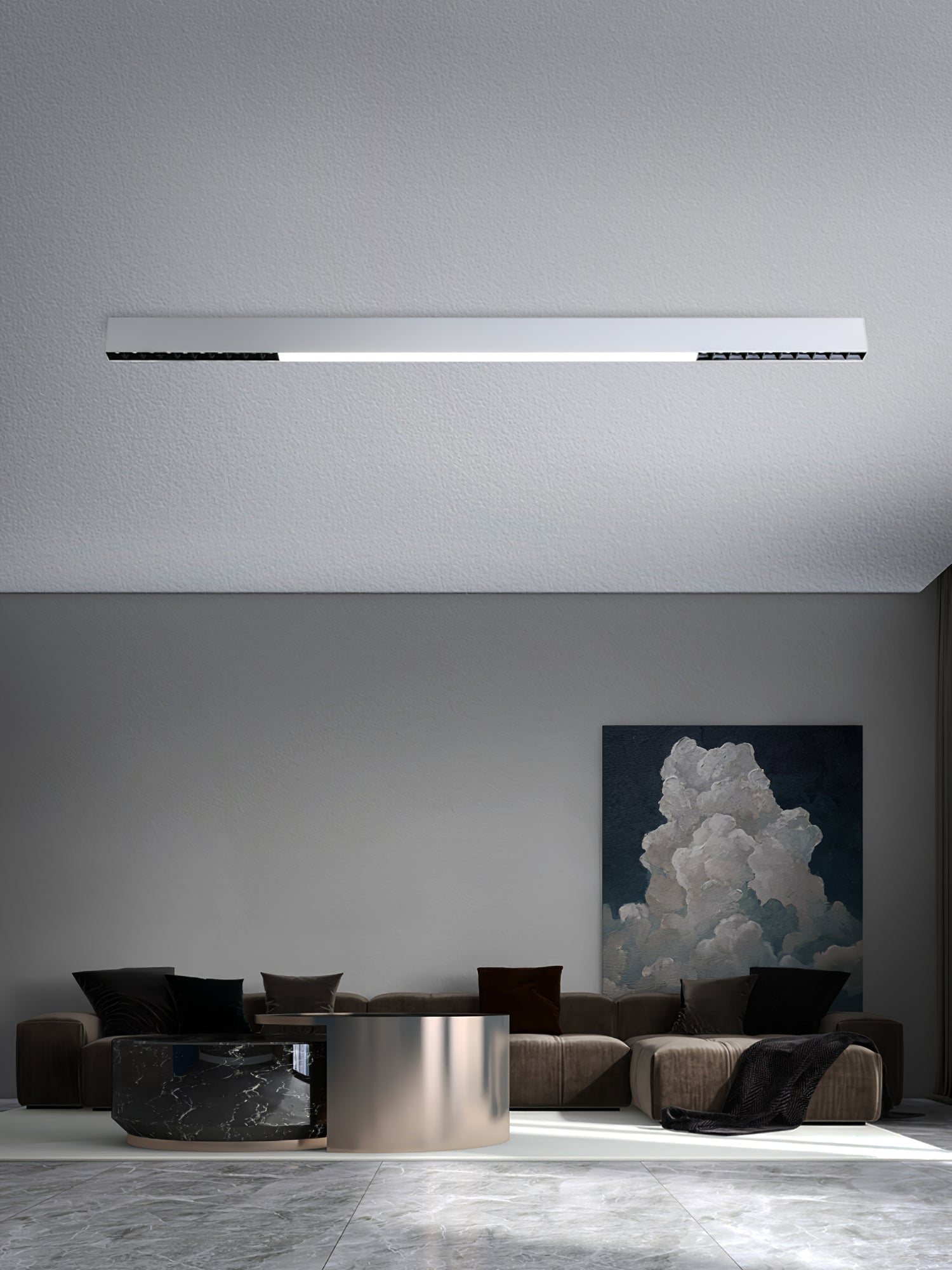 Line Modern Aluminum Floating Light - Lamp Outdoor