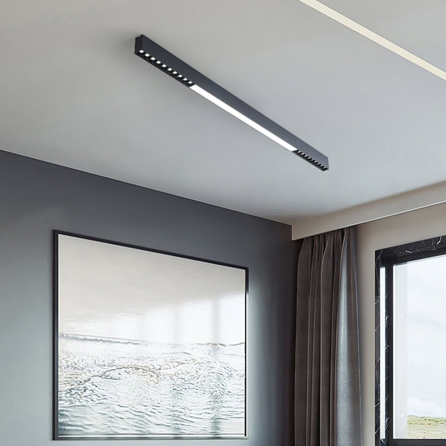 Line Modern Aluminum Floating Light - Lamp Outdoor