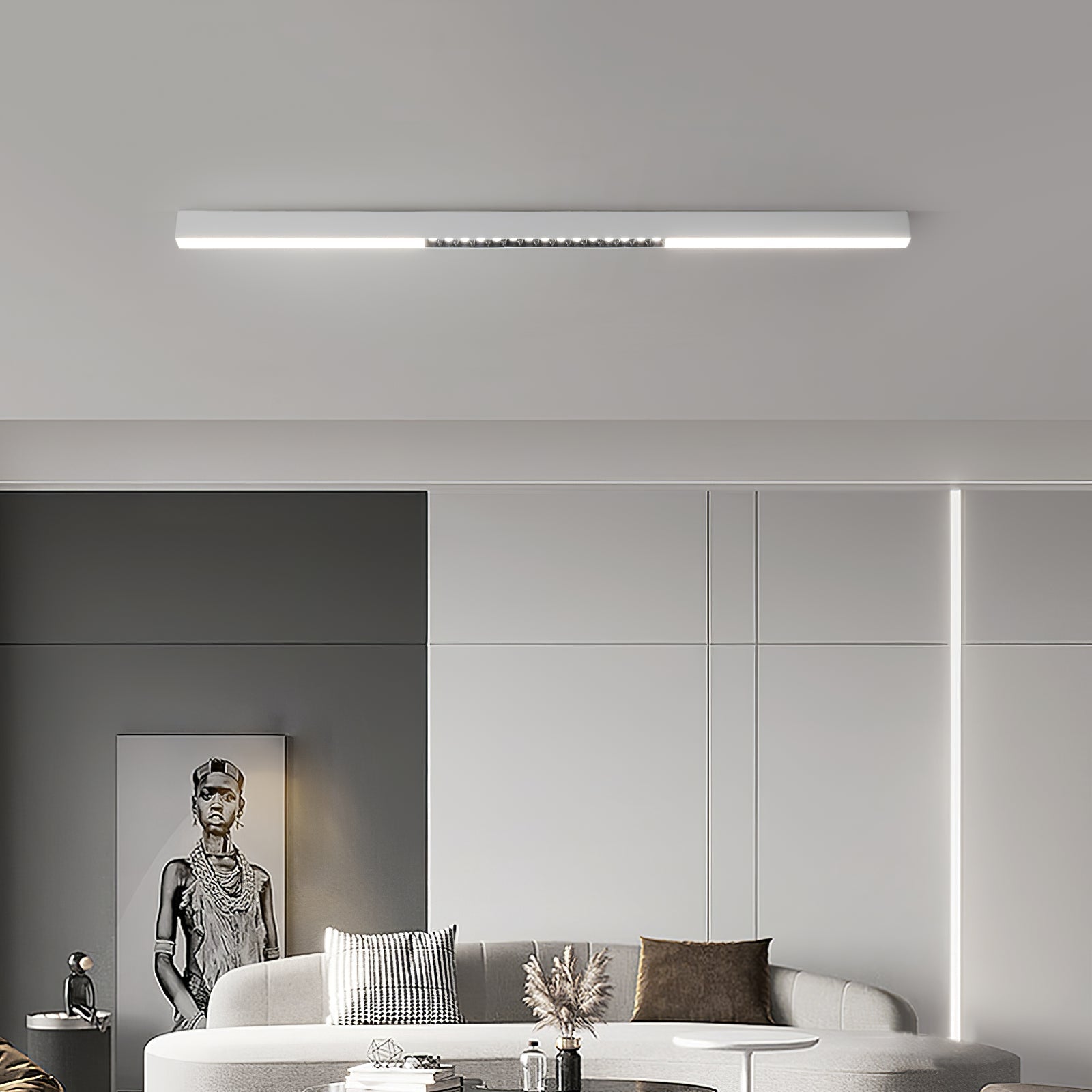 Line Modern Aluminum Floating Light - Lamp Outdoor