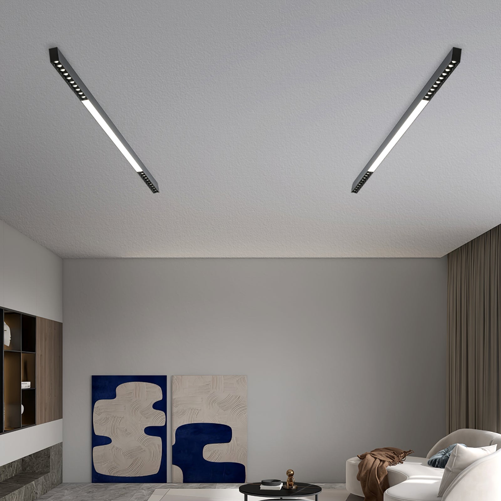 Line Modern Aluminum Floating Light - Lamp Outdoor