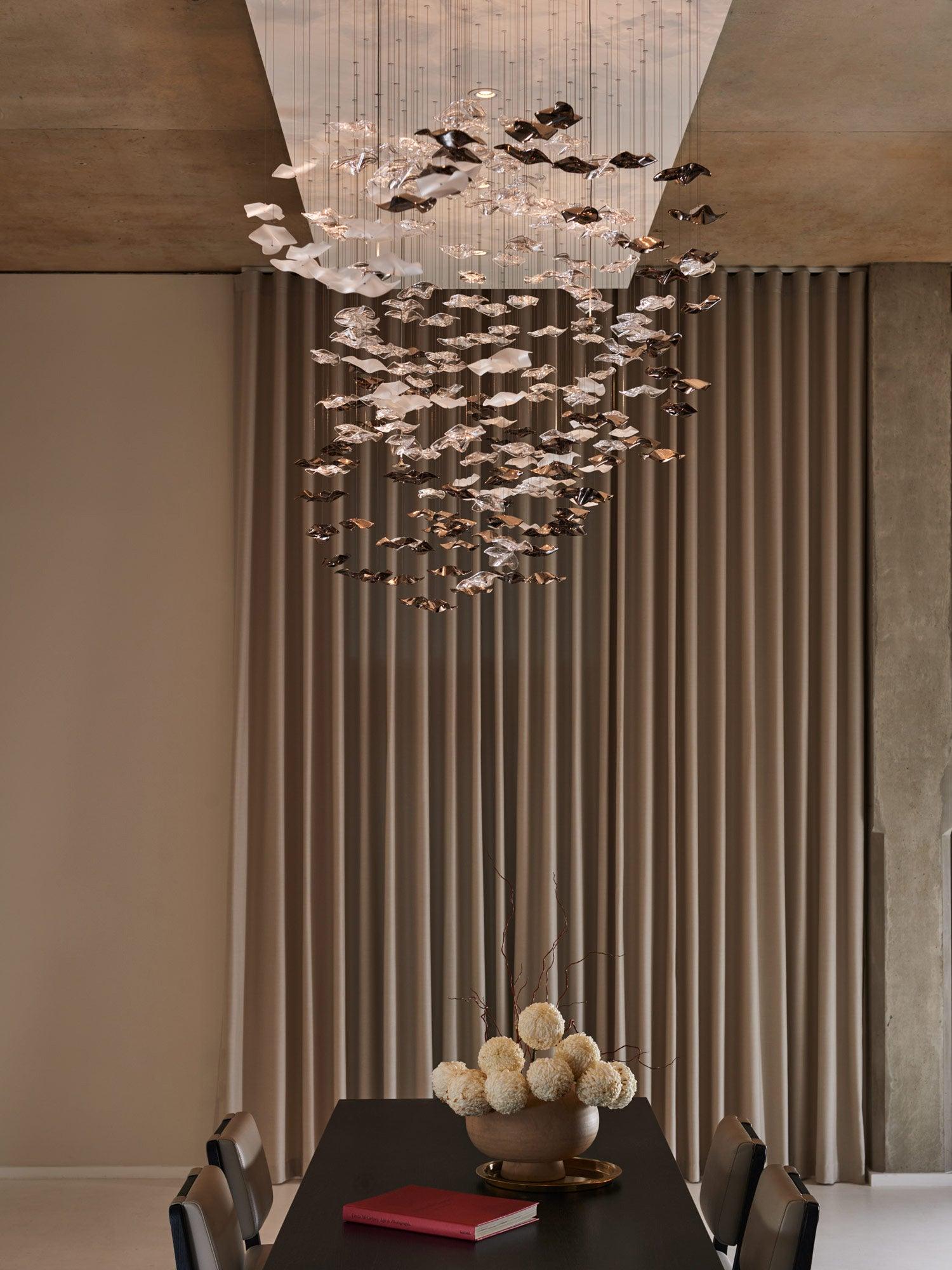 Cezorisra Luxury Brass Linear Chandelier - Lamp Outdoor