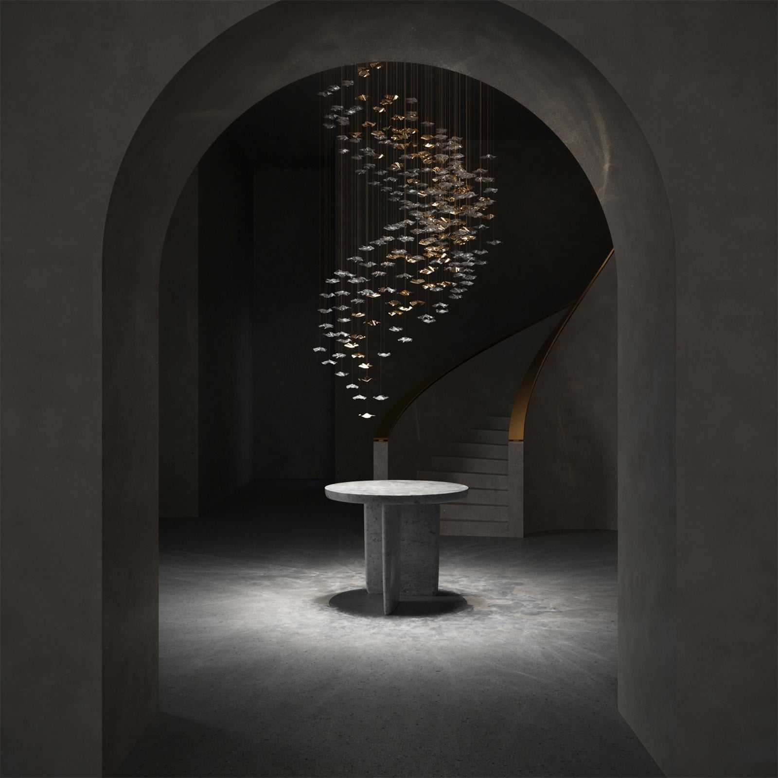 Vecarisra Luxury Tidal Art Glass Pendants Lamp - Lamp Outdoor