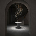 Nephele Crystal Leaf Chandelier - Lamp Outdoor