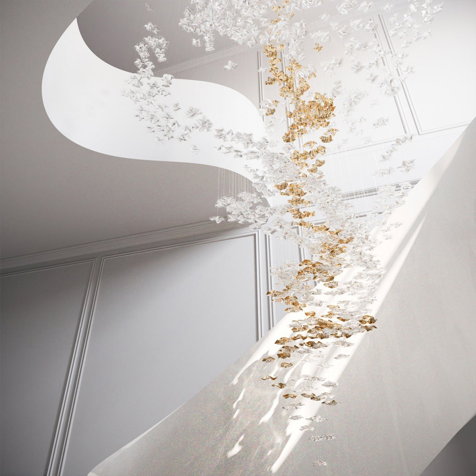 Vecarisra Luxury Tidal Art Glass Pendants Lamp - Lamp Outdoor