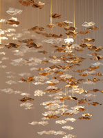 Cezorisra Luxury Brass Linear Chandelier - Lamp Outdoor